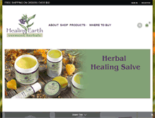 Tablet Screenshot of healingearthvt.com